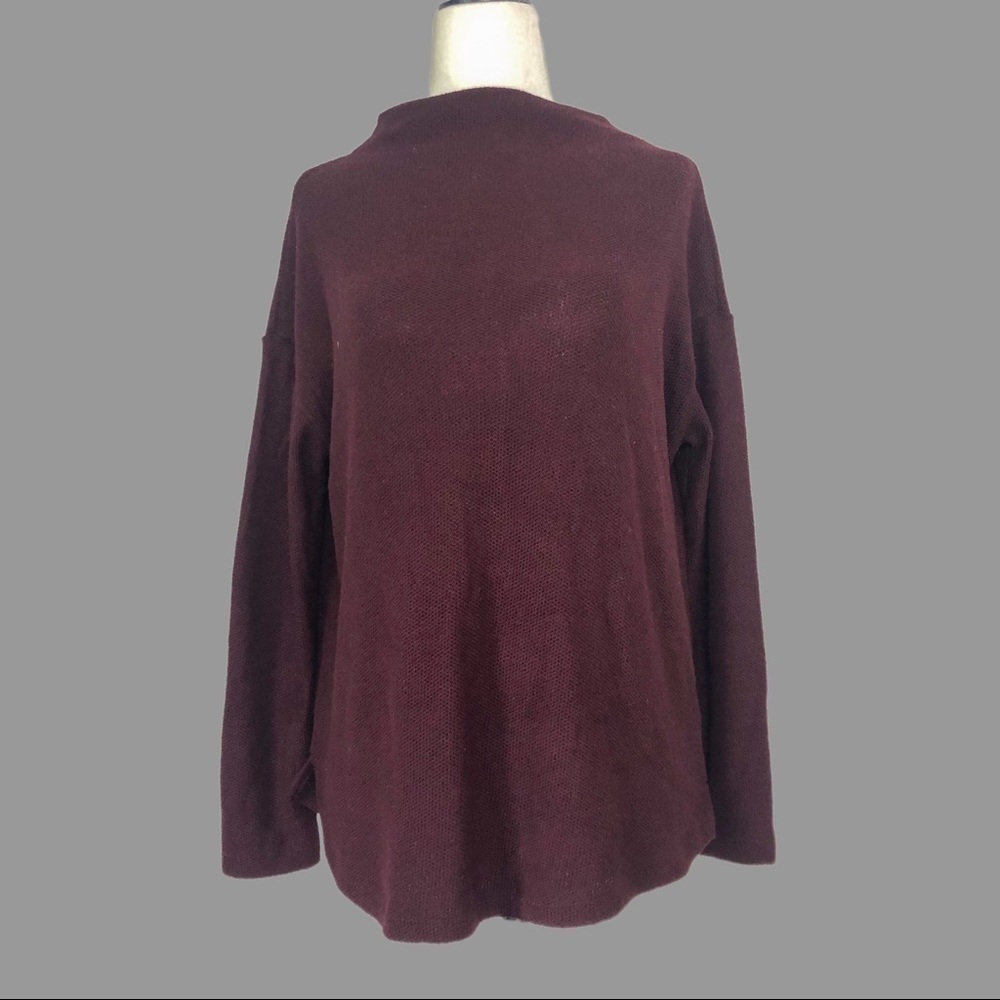 🖤 S 🖤 Knit Sweater Pullover Back Seam Mock Neck​